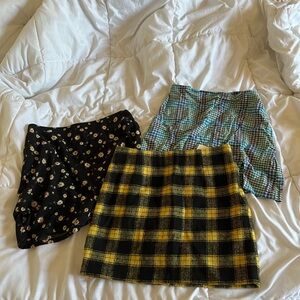 Size small patterned Mini Skirt bundle